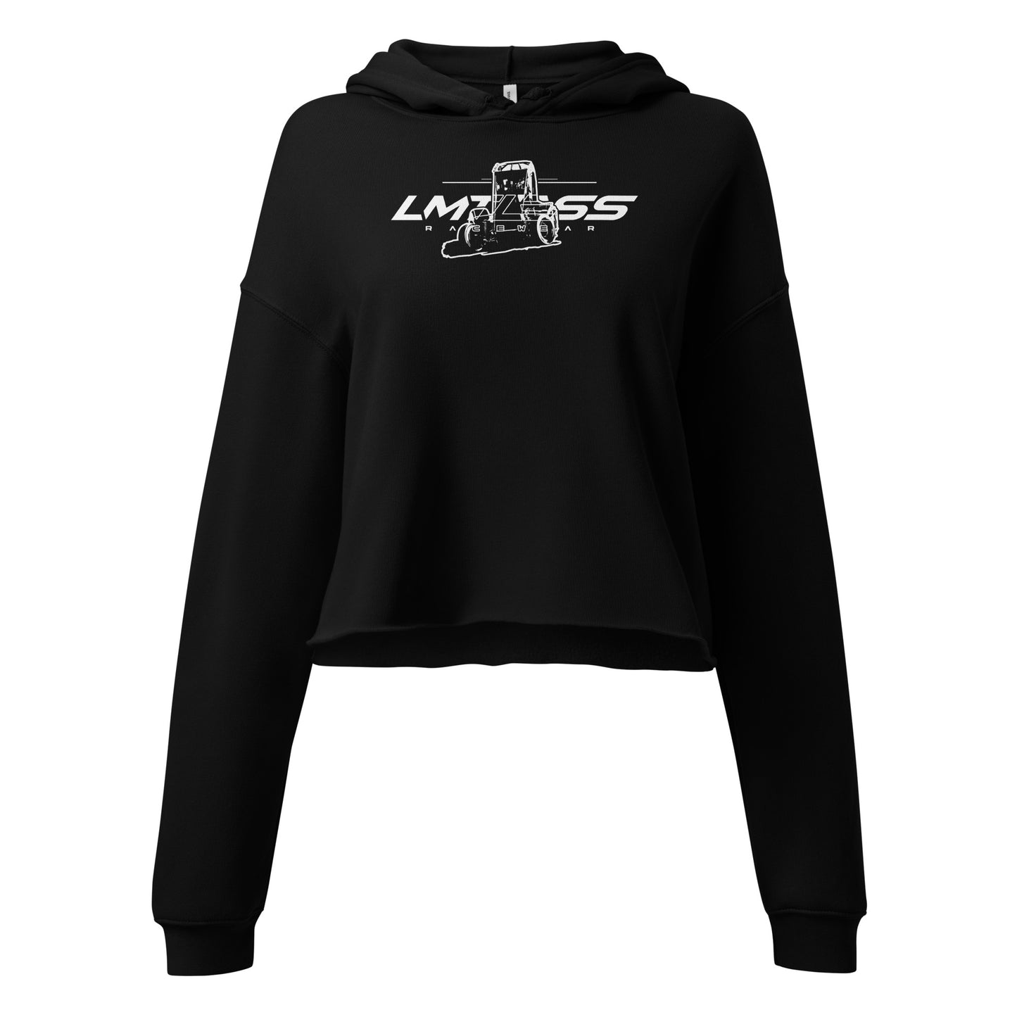 Lmtless Full Throttle Womens Crop Hoodie